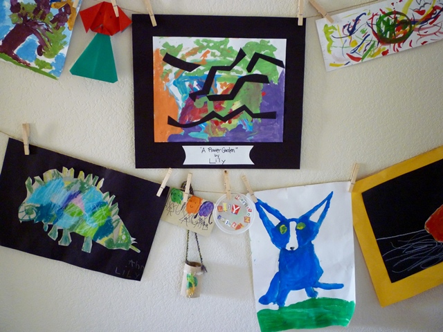 Kids' Art Display Wall crop web
