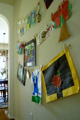 Kids' Art Display Wall web