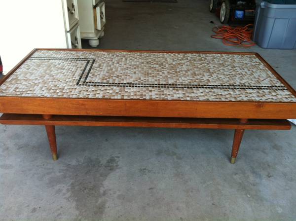 Midcentury Modern Mosaic Coffee Table