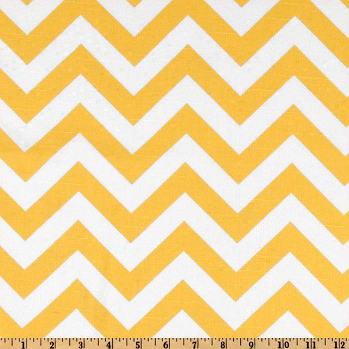Yellow Chevron Fabric