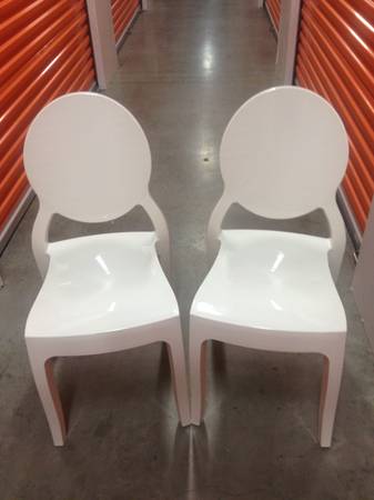 04-White Louis Chairs from Four Hands