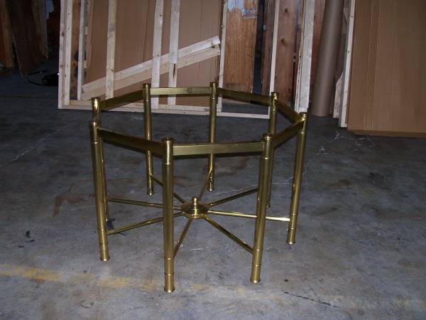 05-Brass & Glass Side Table