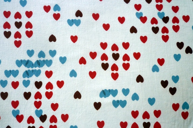 Heart Tetris Fabric