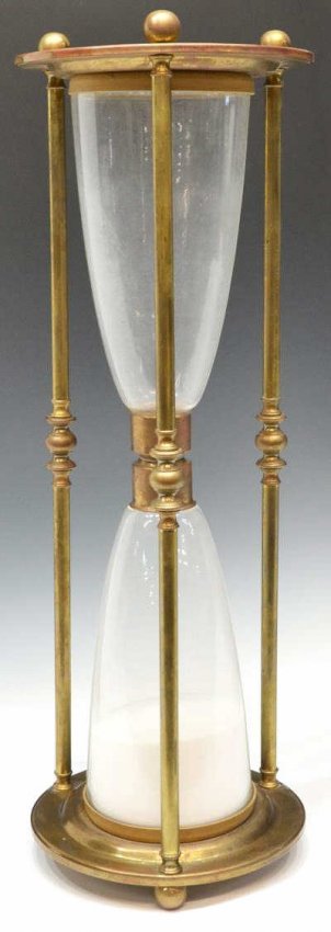 03 Brass and Glass Hourglass