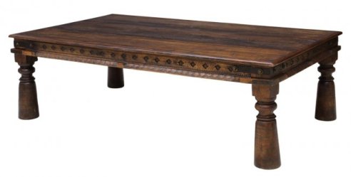 05 Large Rustic Plank Top Coffee Table