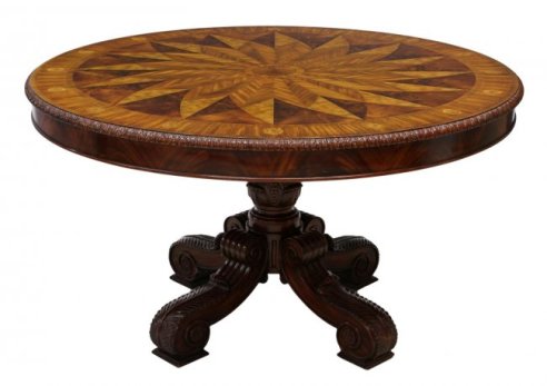 13 Maitland-Smith Marquetry Inlaid Center Table